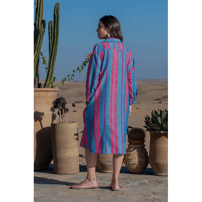 Scarpy creation robe soul en coton bleu4813401_2