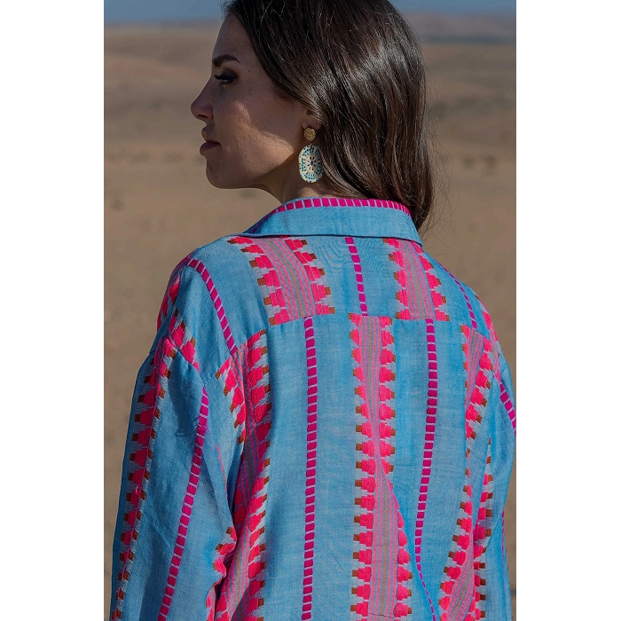 Scarpy creation robe soul en coton bleu4813401_5