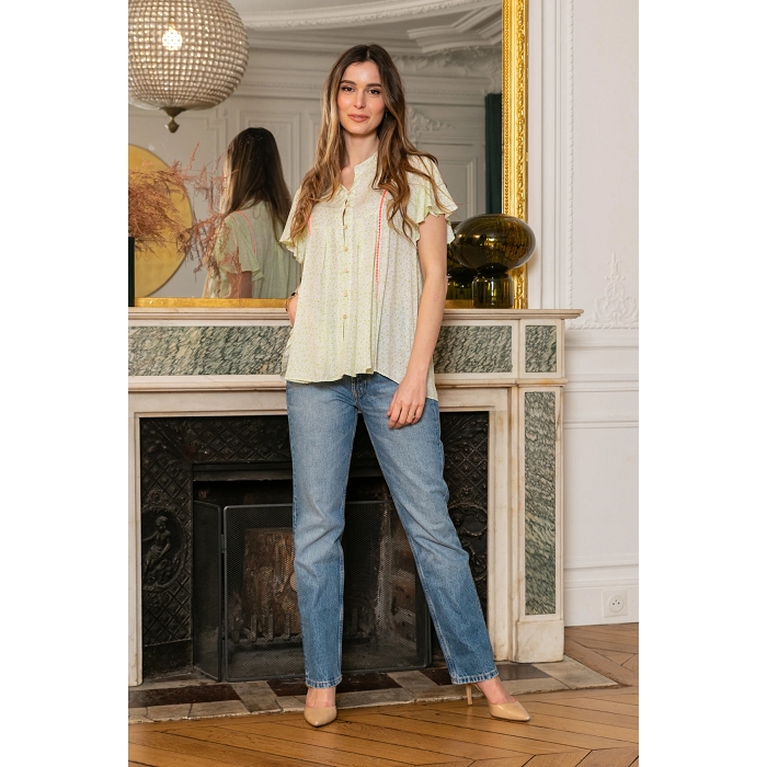 Scarpy creation chemise col v regular vert4814501_6