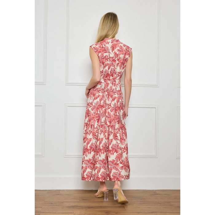 Scarpy creation robe sans manche longue broderie anglaise rose4816402_3