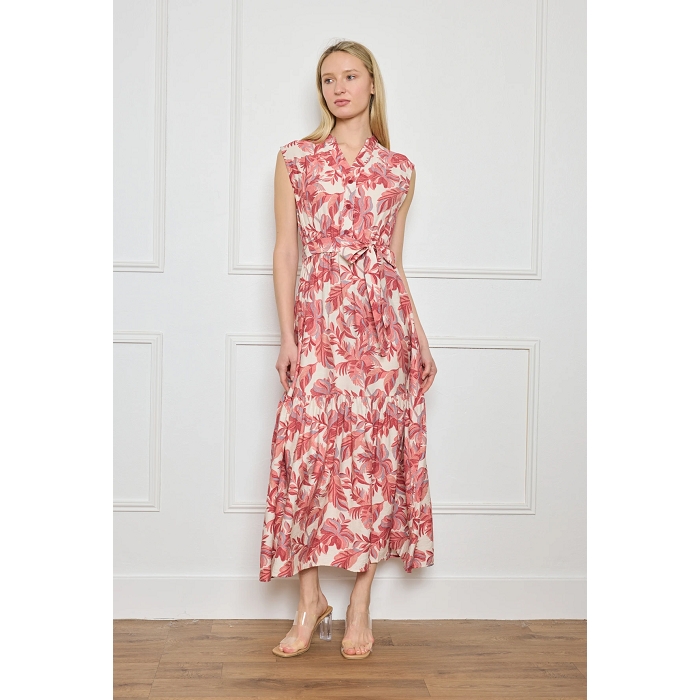 Scarpy creation robe sans manche longue broderie anglaise rose4816402_4