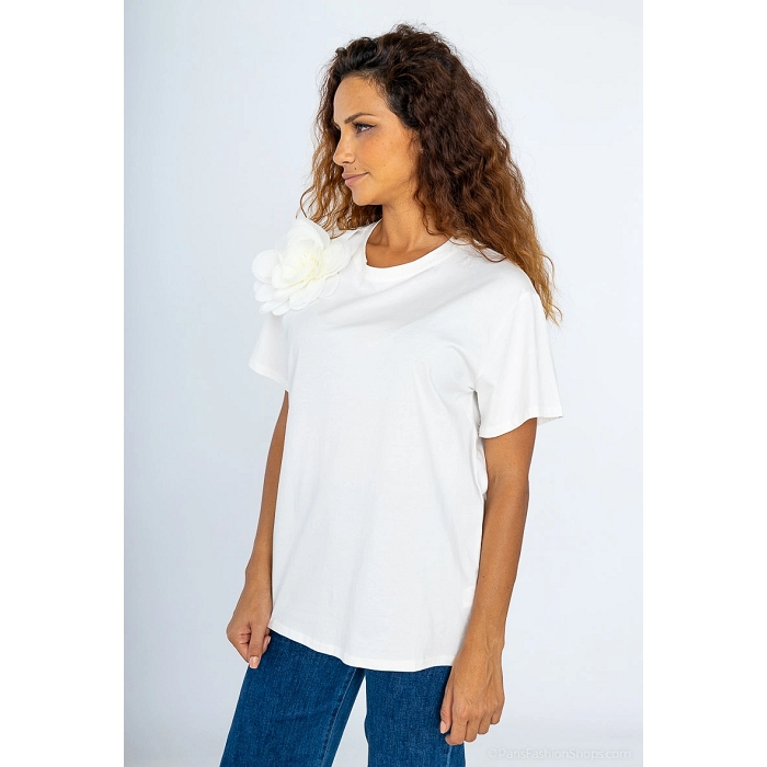 Scarpy creation my top coton fleur en relief yl blanc4830501_3