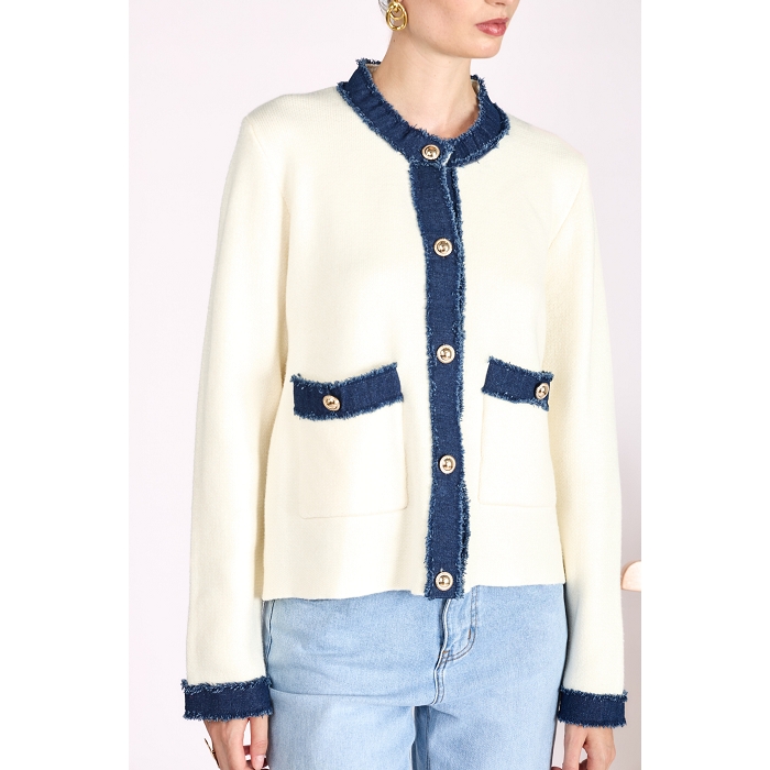 Scarpy creation gardigan poche jeans beige4834001_3
