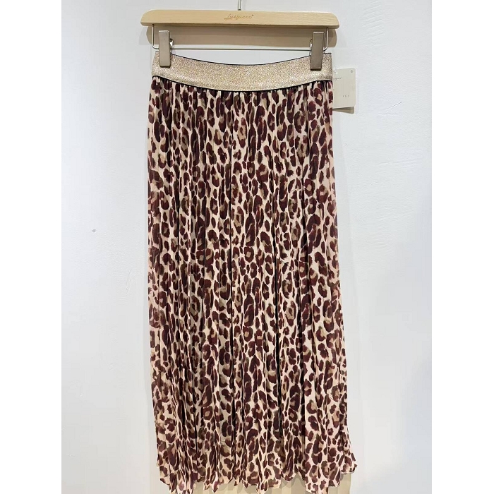 Scarpy creation jupe longue plissee rouge4834803_2