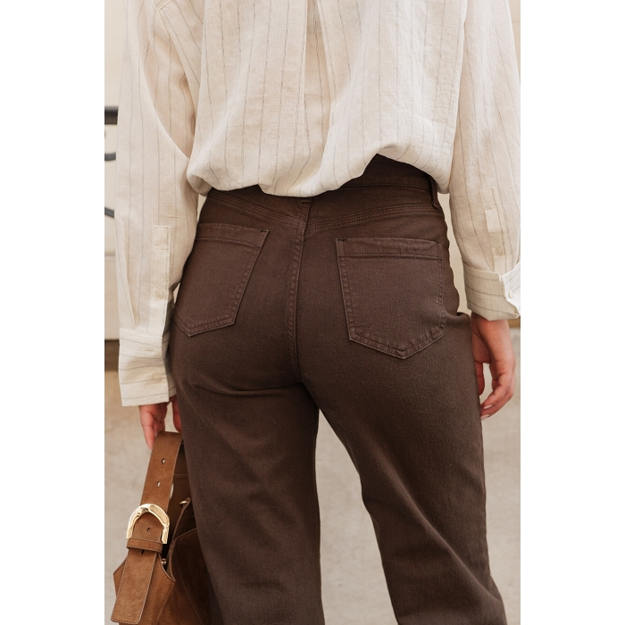 Scarpy creation jeans large gaspard marron4835501_3