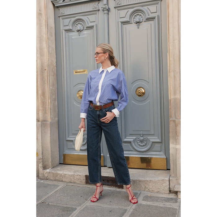 Scarpy creation jeans barrel bony bleu