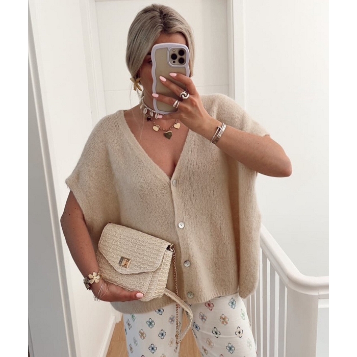 Scarpy creation gilet beige4836001_2