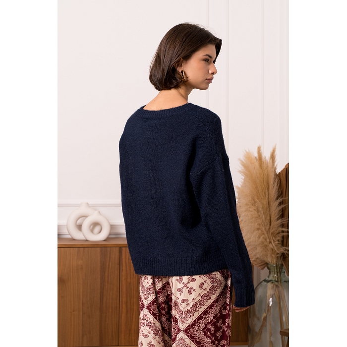 Scarpy creation pull coeur bleu4836602_3