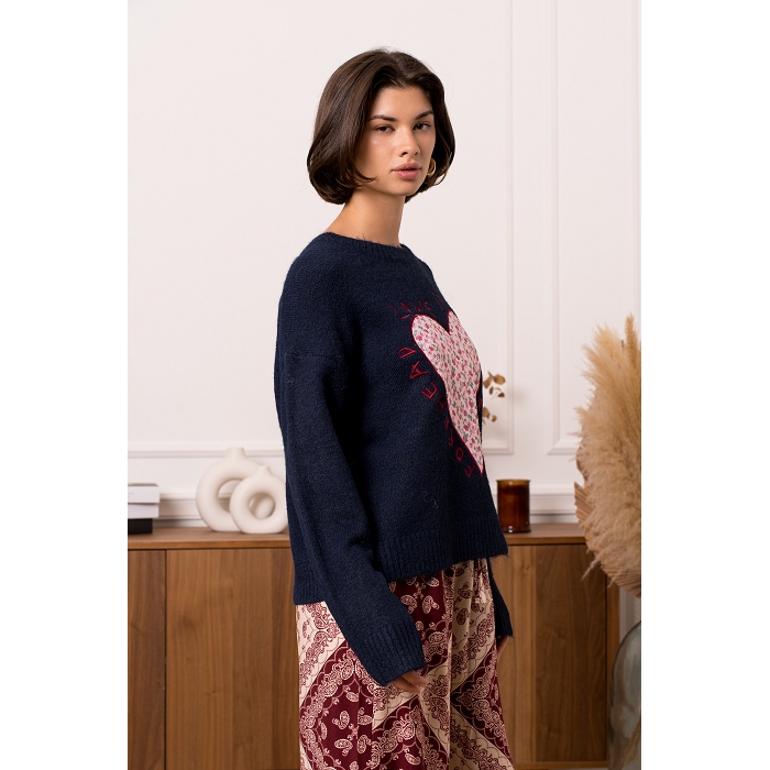 Scarpy creation pull coeur bleu4836602_4