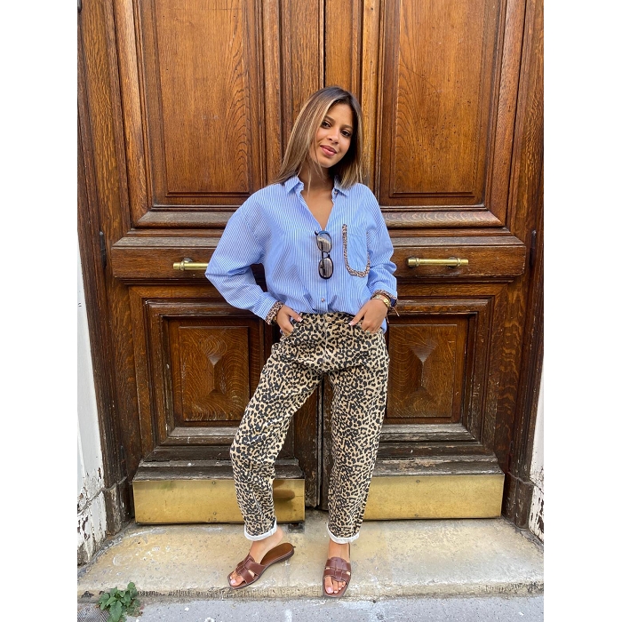 Scarpy creation chemisier jeans fauve bleu4836901_2