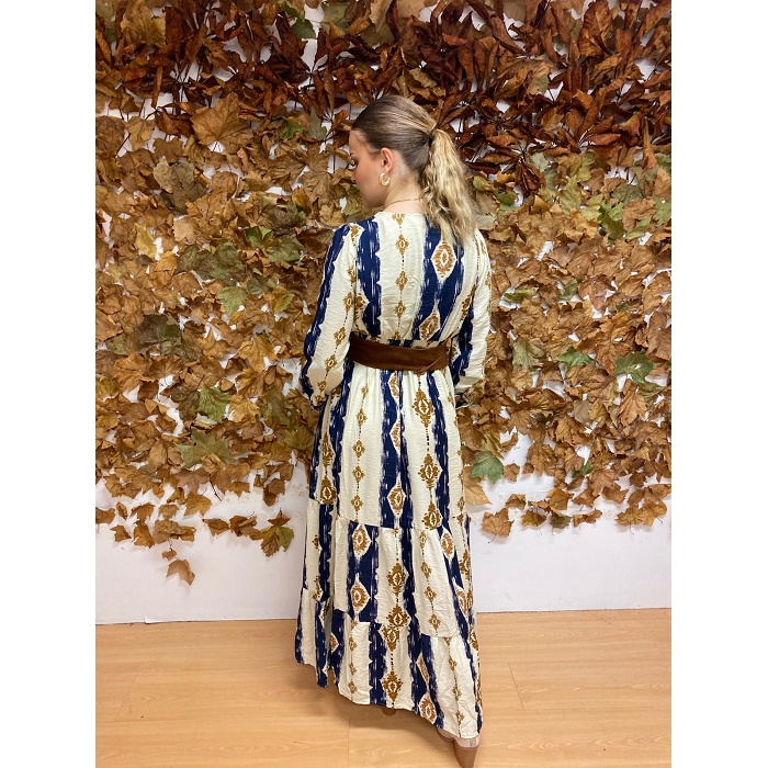 Scarpy creation robe longue boheme beige4837501_6