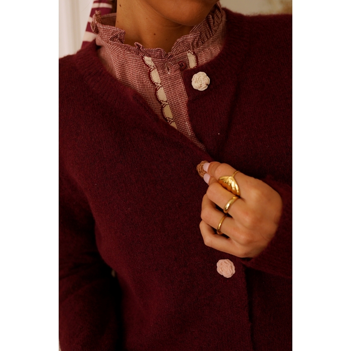 Scarpy creation my gardigan multi bouton yl rouge4839301_4