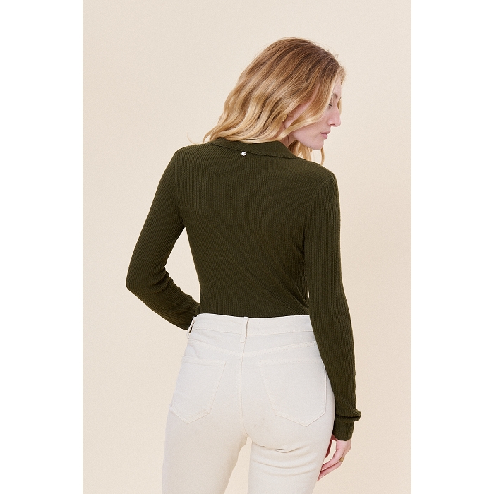 Scarpy creation polo laine coton vert4848601_3