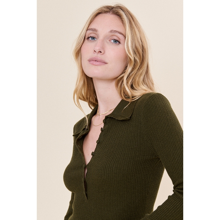 Scarpy creation polo laine coton vert4848601_5