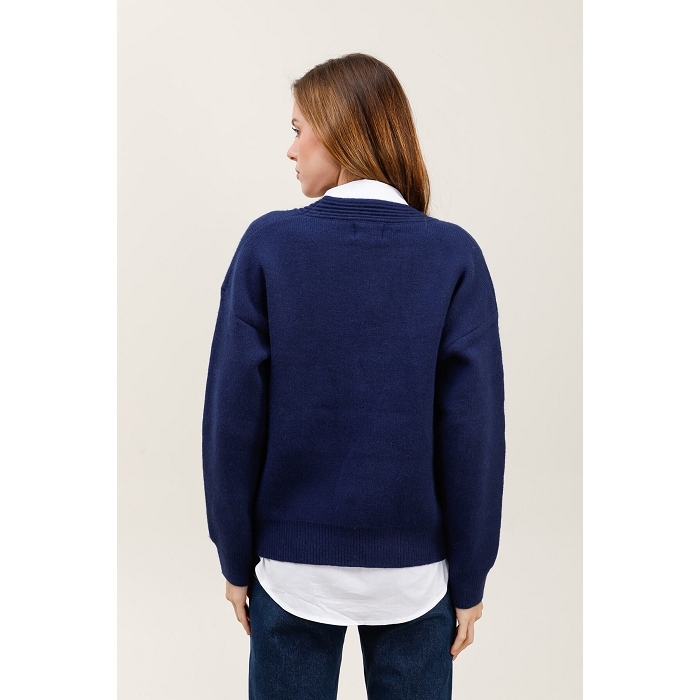Scarpy creation my cardigan maille coeur yl bleu4849902_2