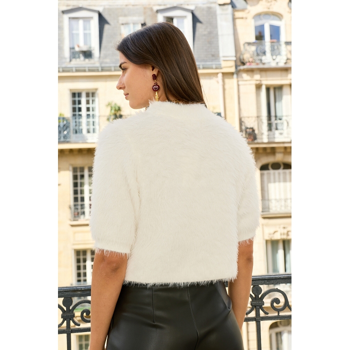 Scarpy creation my pull fausse fourure yl beige4850201_5