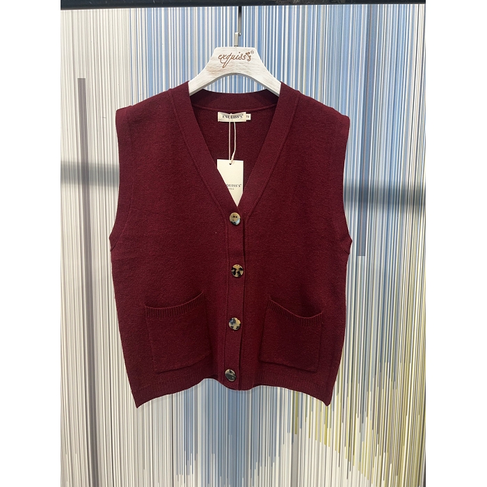 Scarpy creation my gilet avec bouton yl rouge