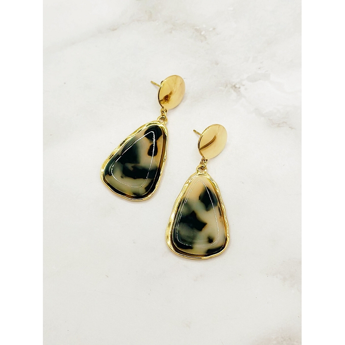 Scarpy creation boucles oreilles leopard marron4850801_4