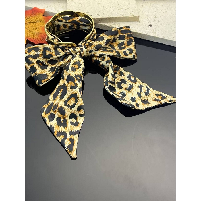 Scarpy creation bracelet ruban leopard marron4852101_6