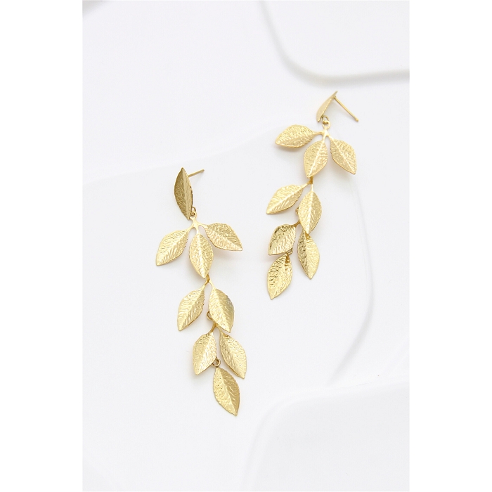 Scarpy creation my boucles oreilles feuillage pendant yl or4852701_3