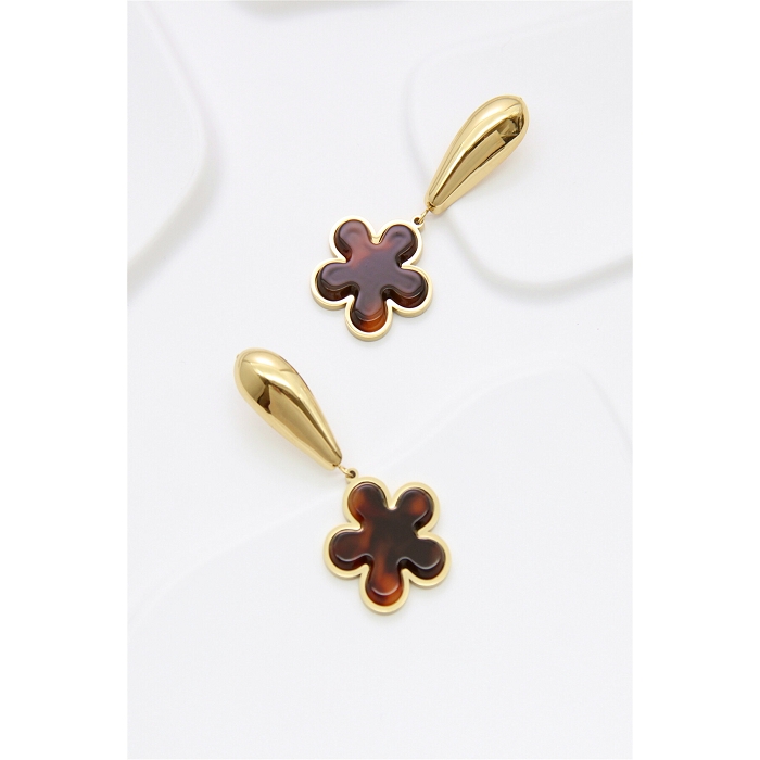 Scarpy creation my boucles oreilles feuille goute doree yl or4852801_4