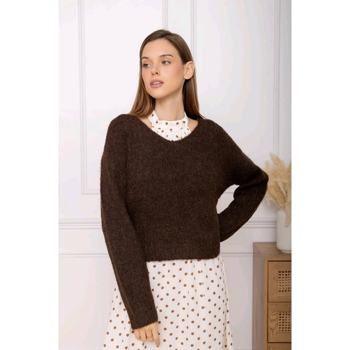 Scarpy creation pull marron