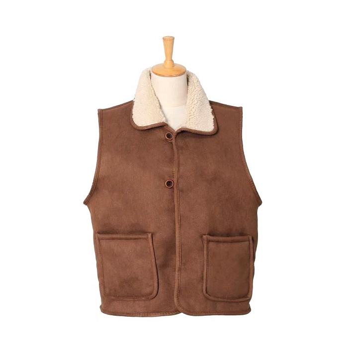 Scarpy creation gilet vegan marron4853701_2