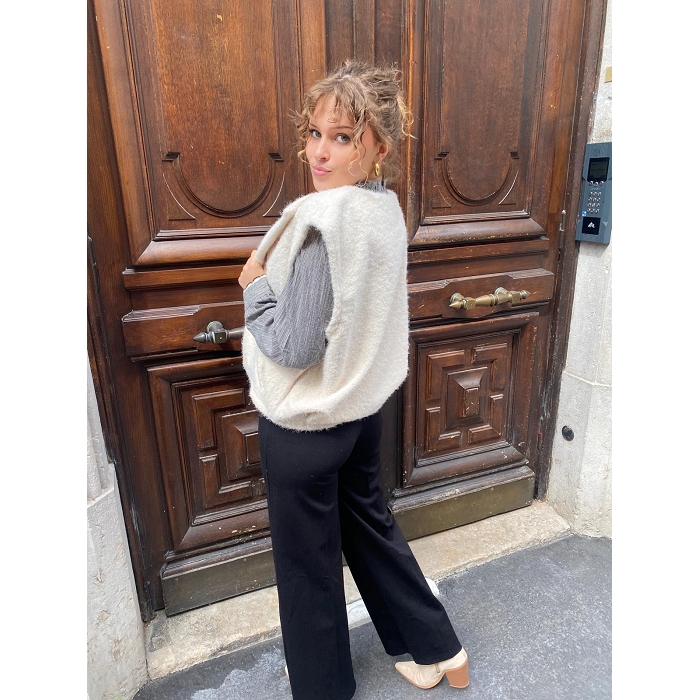 Scarpy creation gilet sans bouton beige4854507_3