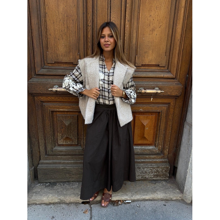 Scarpy creation gilet sans bouton beige4854509_5