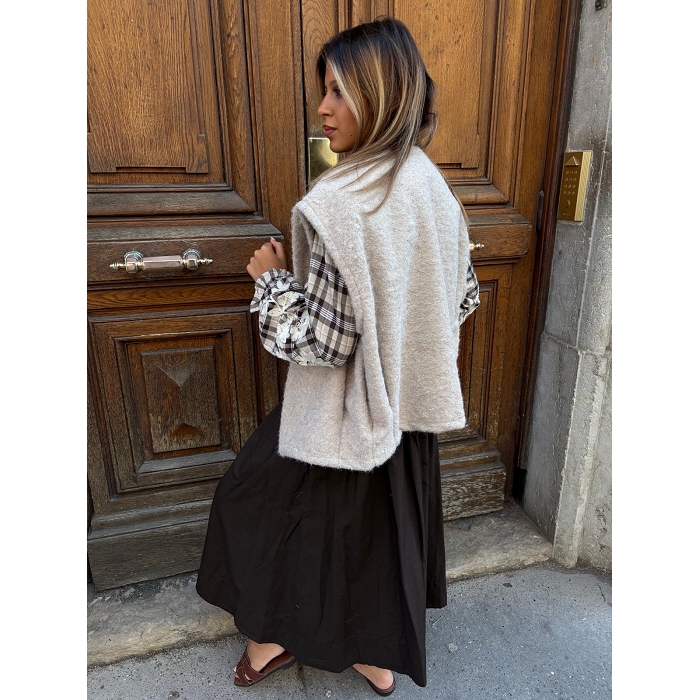 Scarpy creation gilet sans bouton beige4854509_6