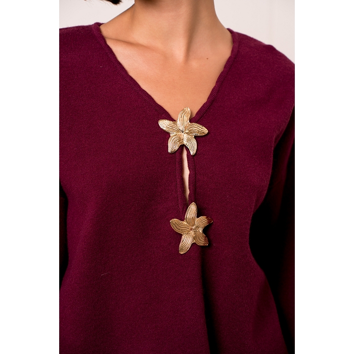 Scarpy creation my pull double fleurs yl rouge4854701_2