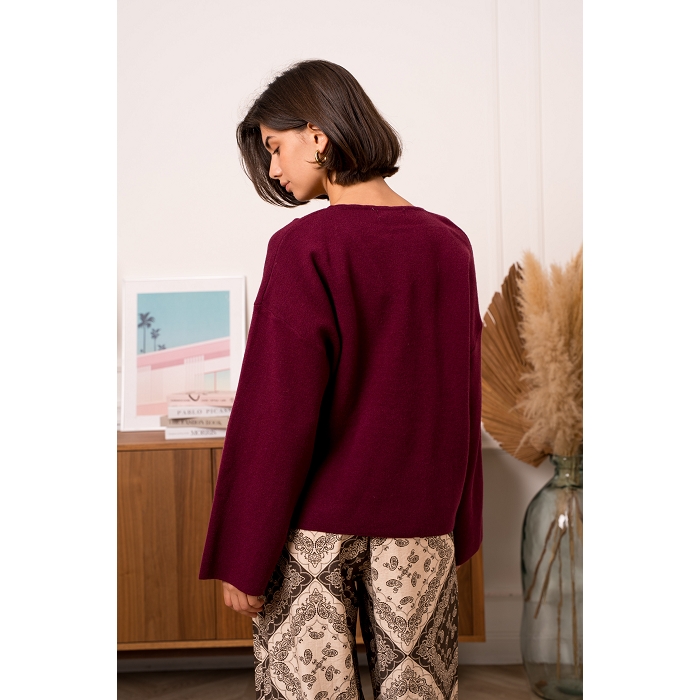 Scarpy creation my pull double fleurs yl rouge4854701_5