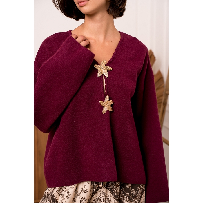 Scarpy creation my pull double fleurs yl rouge4854701_6