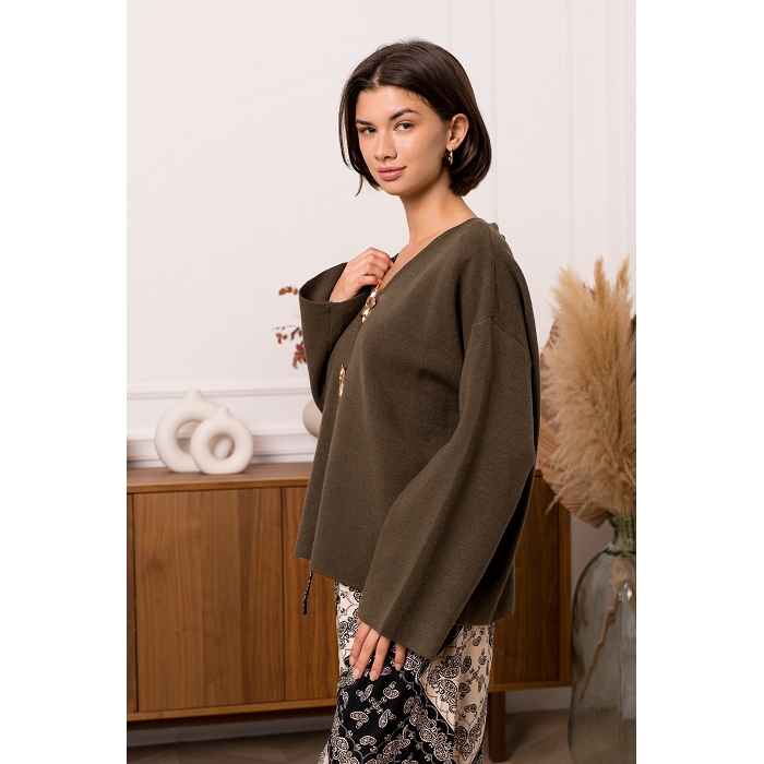 Scarpy creation my pull double fleurs yl vert4854702_2