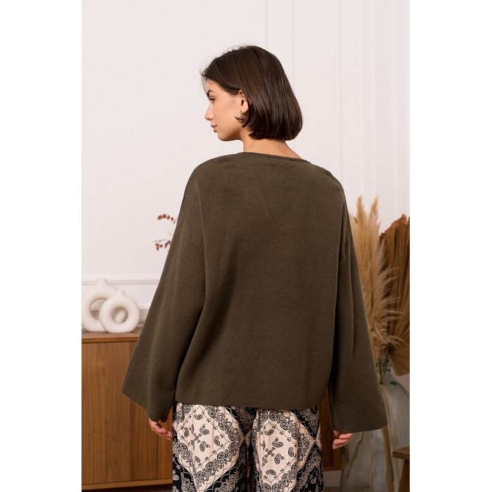 Scarpy creation my pull double fleurs yl vert4854702_3