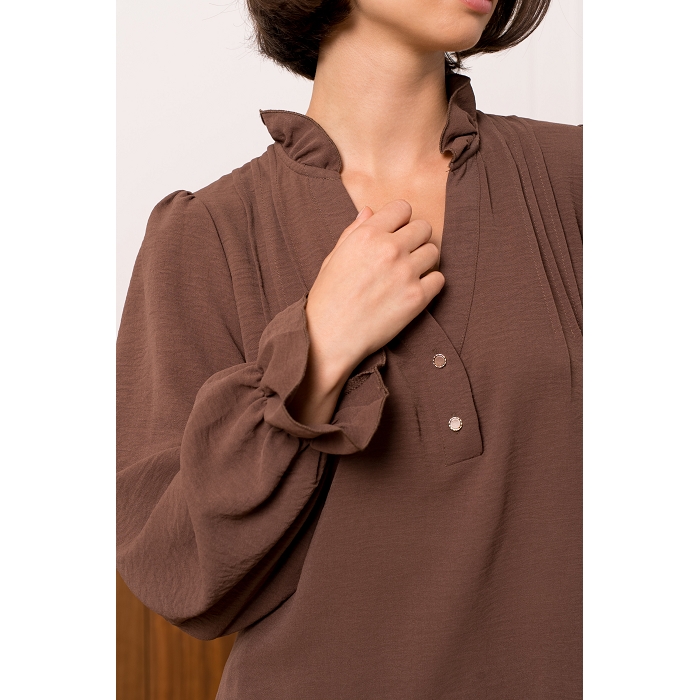 Scarpy creation my chemissier deux bouton yl marron4855102_6