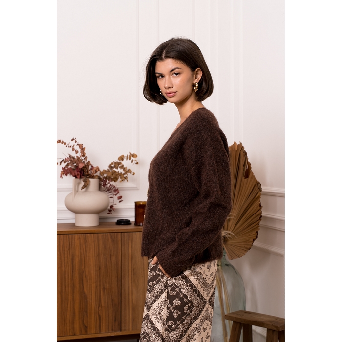 Scarpy creation my cardigan gros boutons yl marron4855201_2