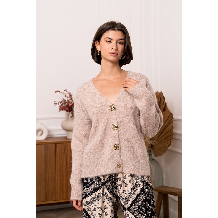Scarpy creation my cardigan gros boutons yl beige4855202_2