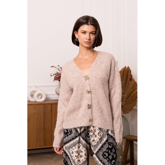Scarpy creation my cardigan gros boutons yl beige4855202_3