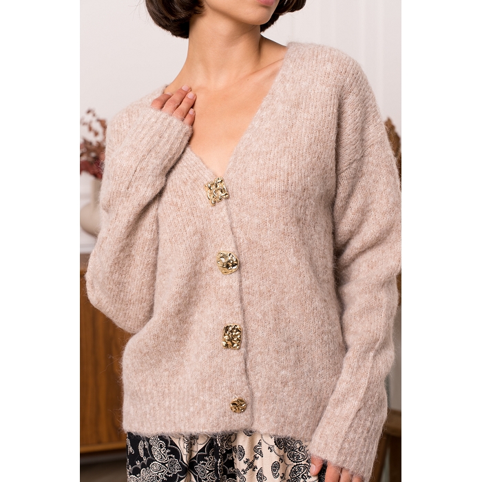 Scarpy creation my cardigan gros boutons yl beige4855202_5