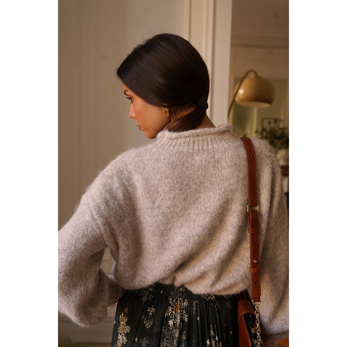 Scarpy creation my pull col cheminee yl beige4855701_3