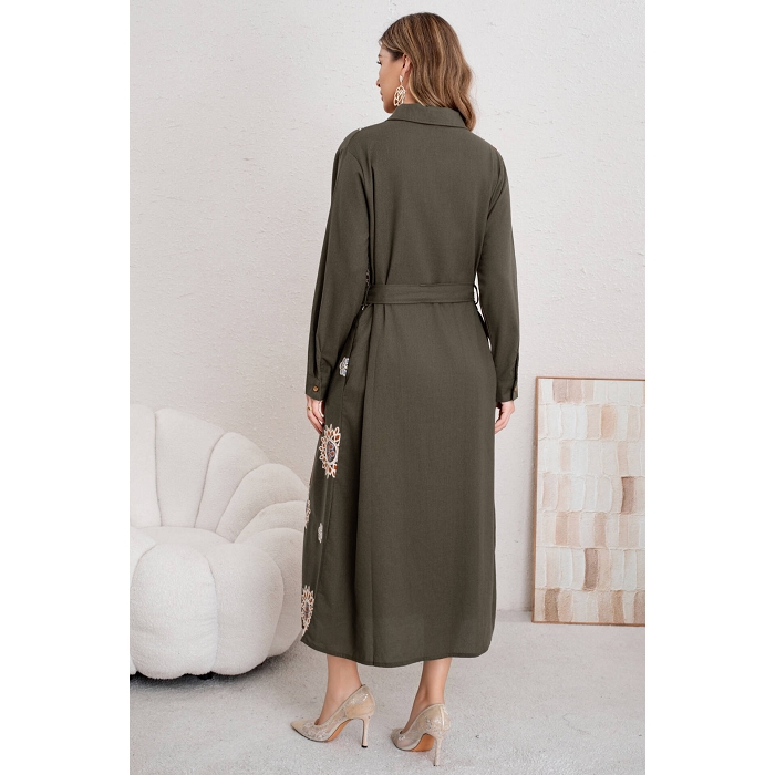 Scarpy creation my robe chic ceinture yl vert4856001_2