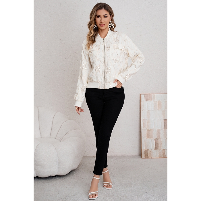 Scarpy creation my blousson fermeture glissiere yl beige4856101_2