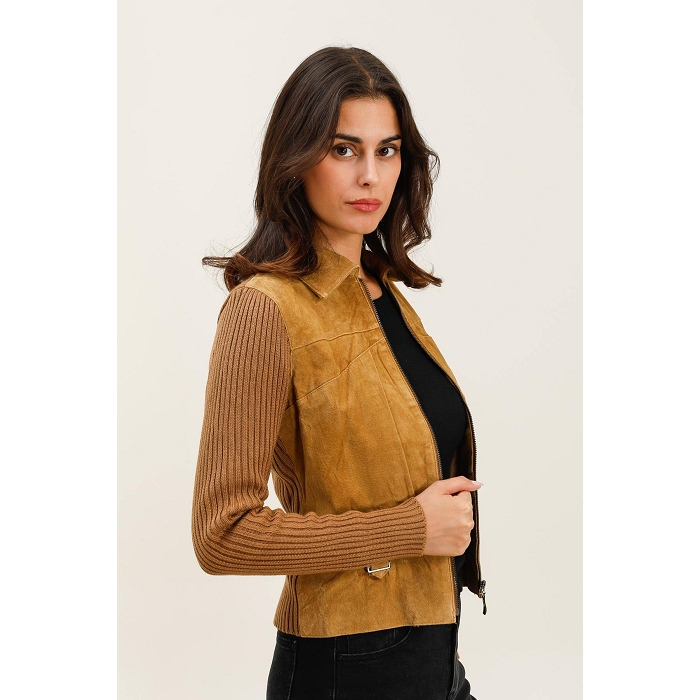 Scarpy creation blouson cuir suede naturel4860601_3
