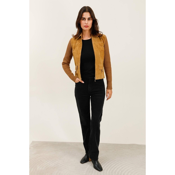 Scarpy creation blouson cuir suede naturel4860601_5