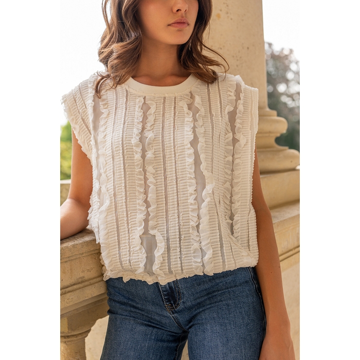 Scarpy creation top manon col rond beige4860901_4