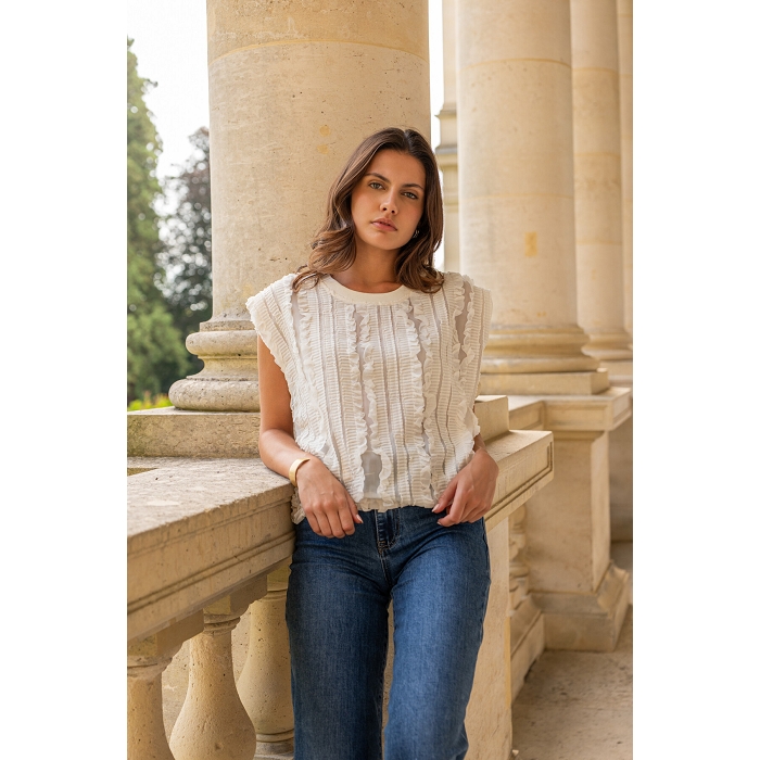 Scarpy creation top manon col rond beige4860901_5