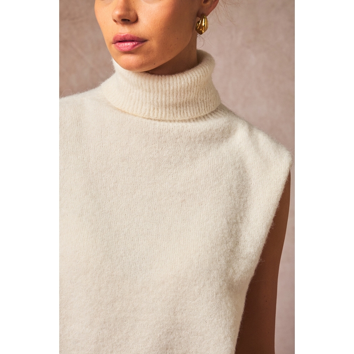 Scarpy creation pull fluffy en alpage beige4861901_3