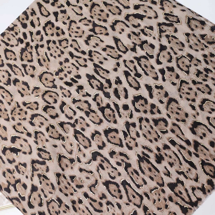 Scarpy creation foulard leopard dorure beige4862501_5