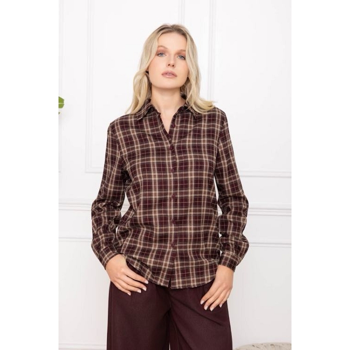 Scarpy creation chemise carreaux rouge4863201_4